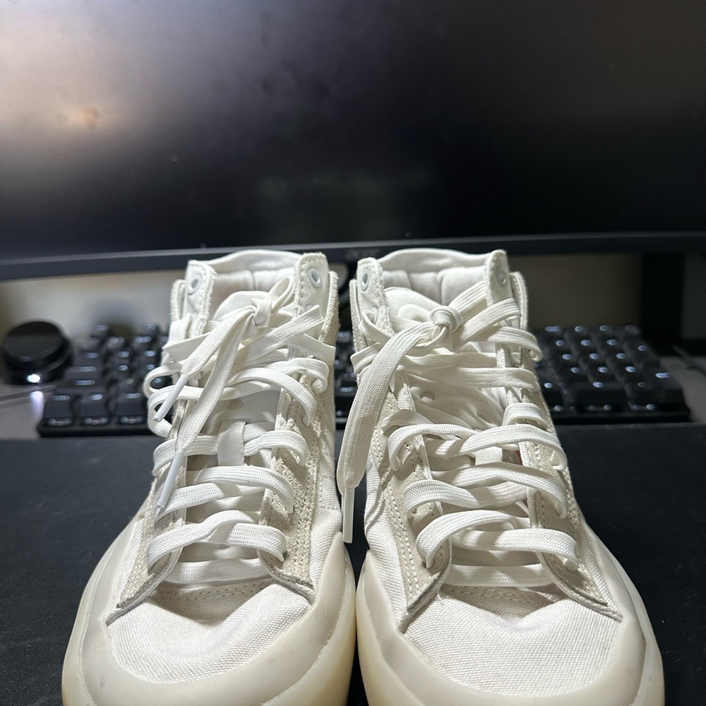 Adidas High-Top Sneakers - White